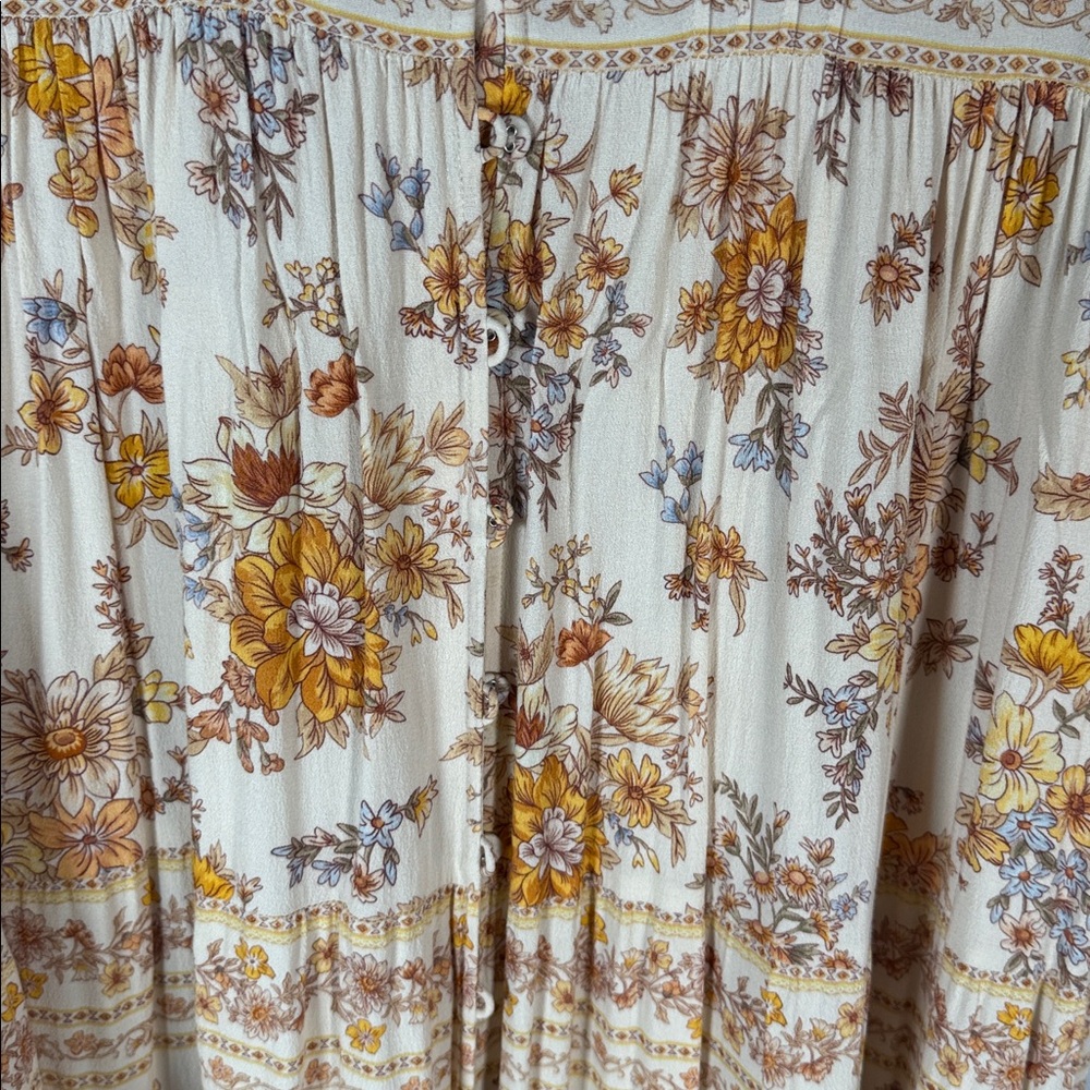 Spell Meadowlands Gown in Cream Size Medium - Picture 9 of 15